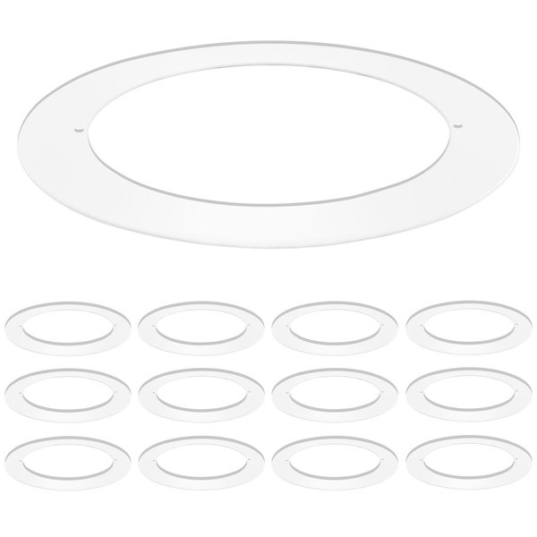 Luxrite Goof Trim Ring for 4 Inch Ceiling Lightss Outer Diameter 5.75" Inner Diameter 4.25" Metal 12-Pack LR41021-12PK